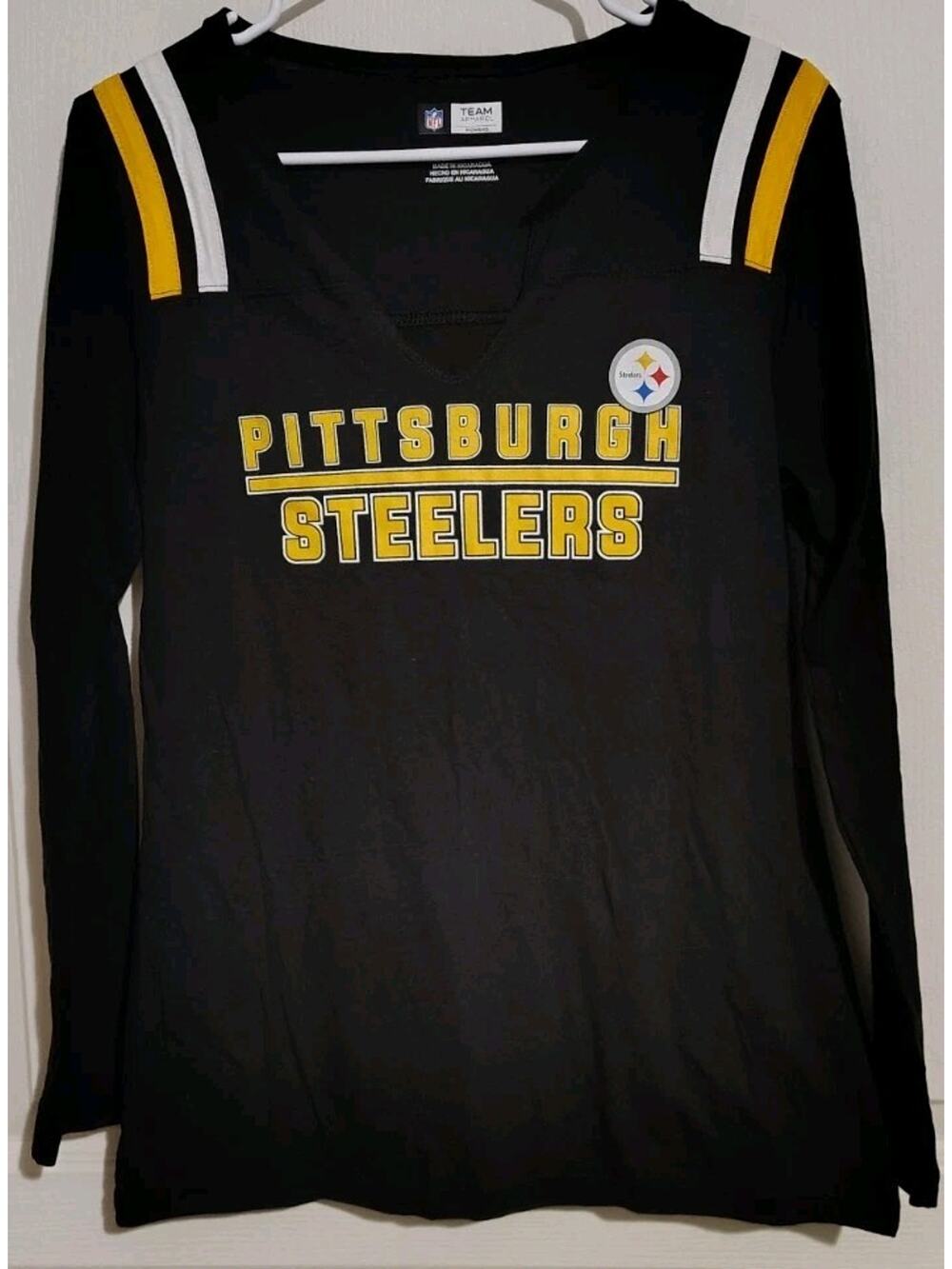 Pittsburgh Steelers Shirt Size Medium M NFL Team Apparel Football Long Sleeves
